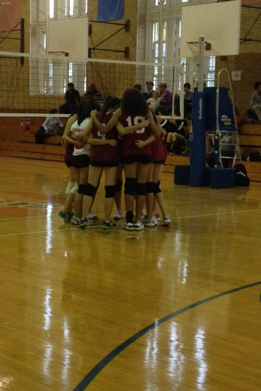Varsity volleyball volleys to win