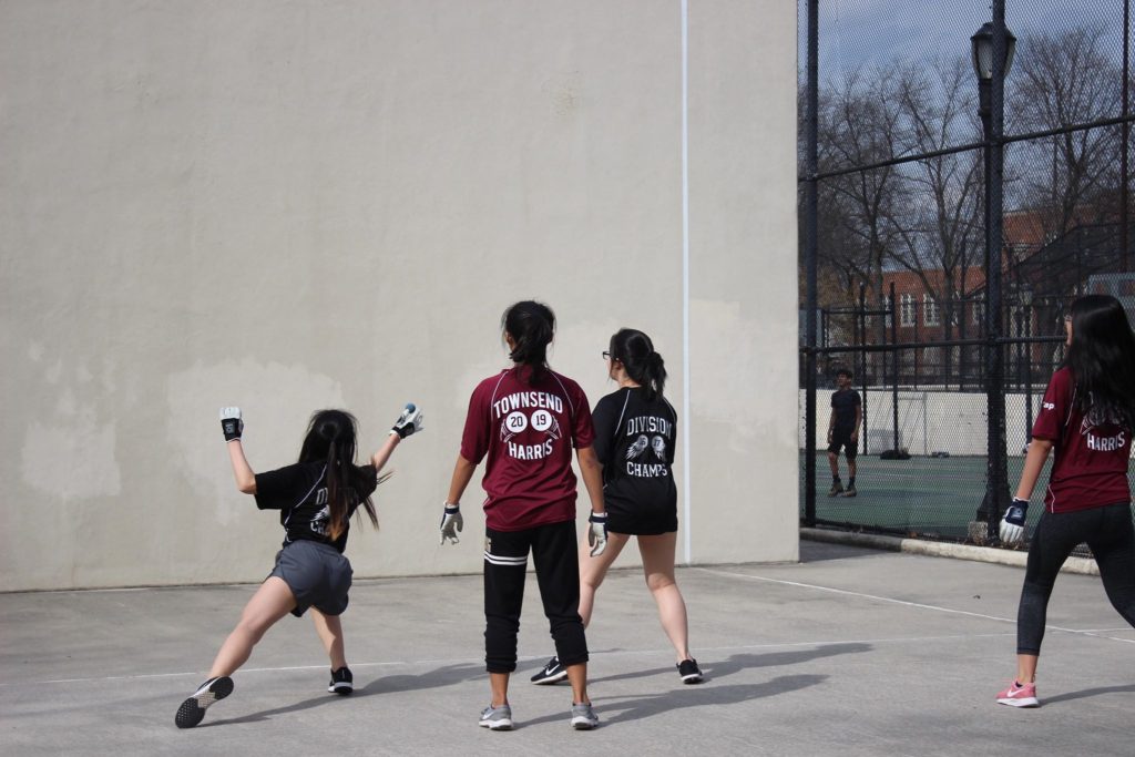 Handball teammates give outgoing seniors a hand