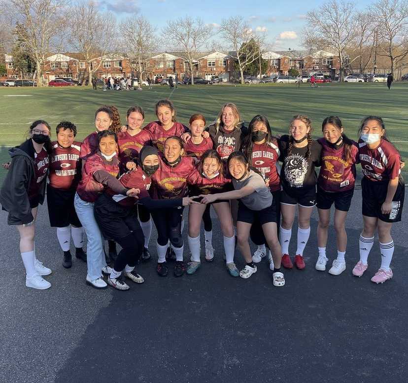 Girls Varsity Flag Football share their goals for the spring season