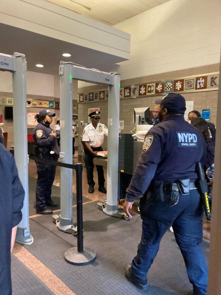 Following an “imitation gun” incident, students met with metal detectors upon arriving to the building