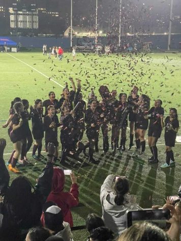 Girls soccer team wins the city championship