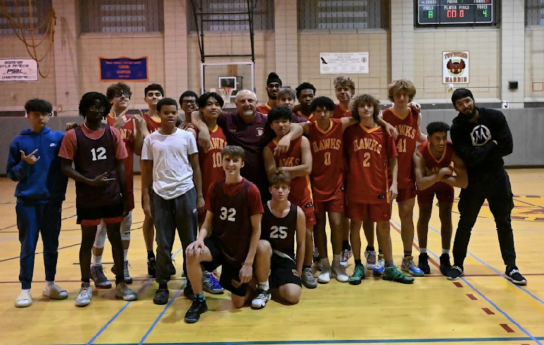 The boys basketball team.