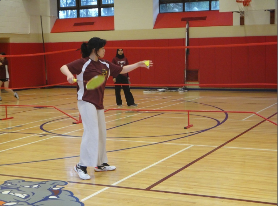 Tiffany Lee, the captain of the girls badminton team.