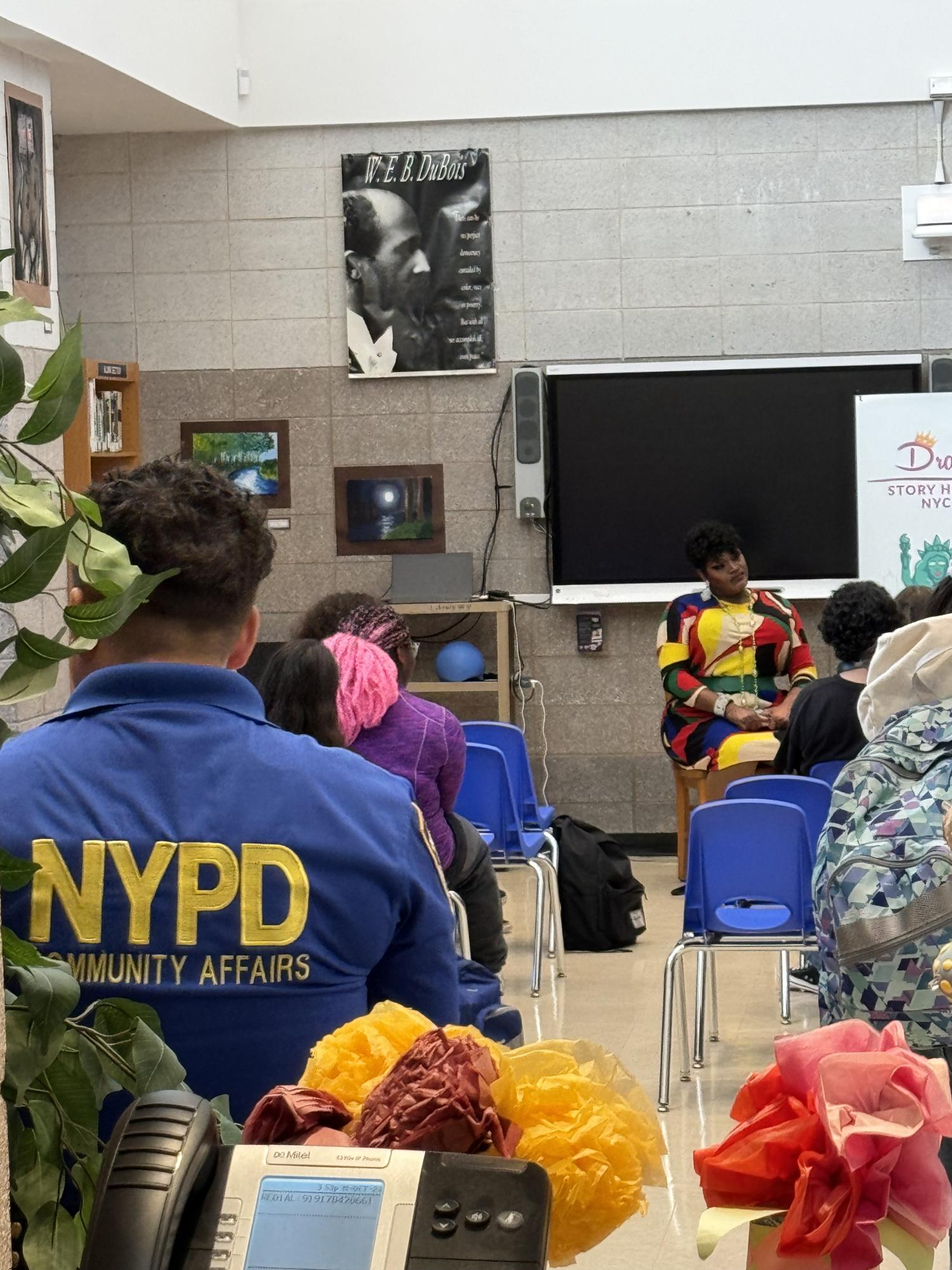 NYPD Community Affairs monitors Drag Story Hour Event at THHS after reports of a potential protest