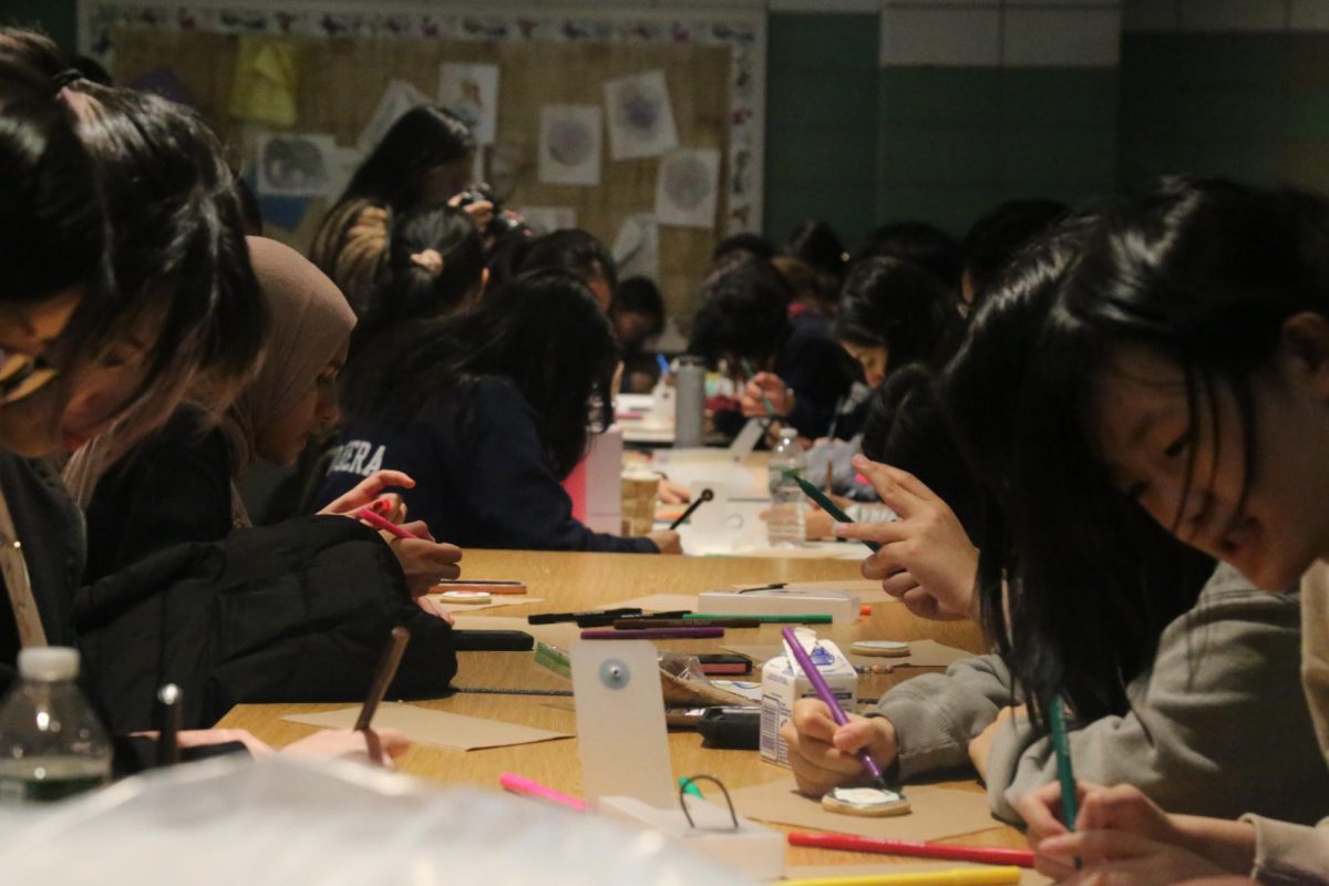 The cookie decorating event, hosted by the THHS Reading Initiative, on Friday, December 15.