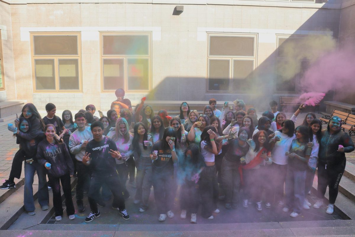 Monday, March 25 was Holi, the Festival of Colors. The holiday was celebrated at Townsend Harris for the first time ever at an event hosted by the Freshman grade leaders, featuring dancing, Hindu foods, and colored powder.