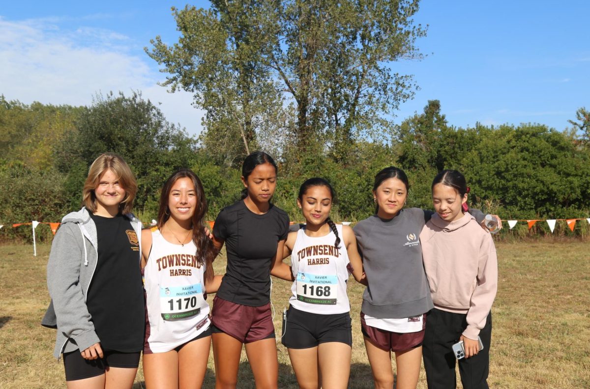 The Girls Cross Country Team at the Xavier Invitational meet on September 21, 2024