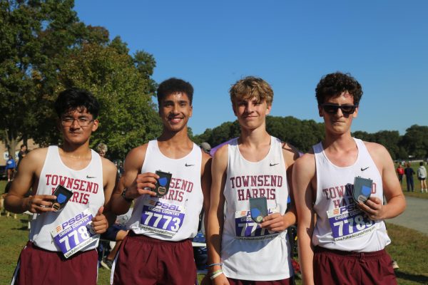 The Boys Cross Country Team at Van Cortlandt Park for the Marty Lewis Meet.