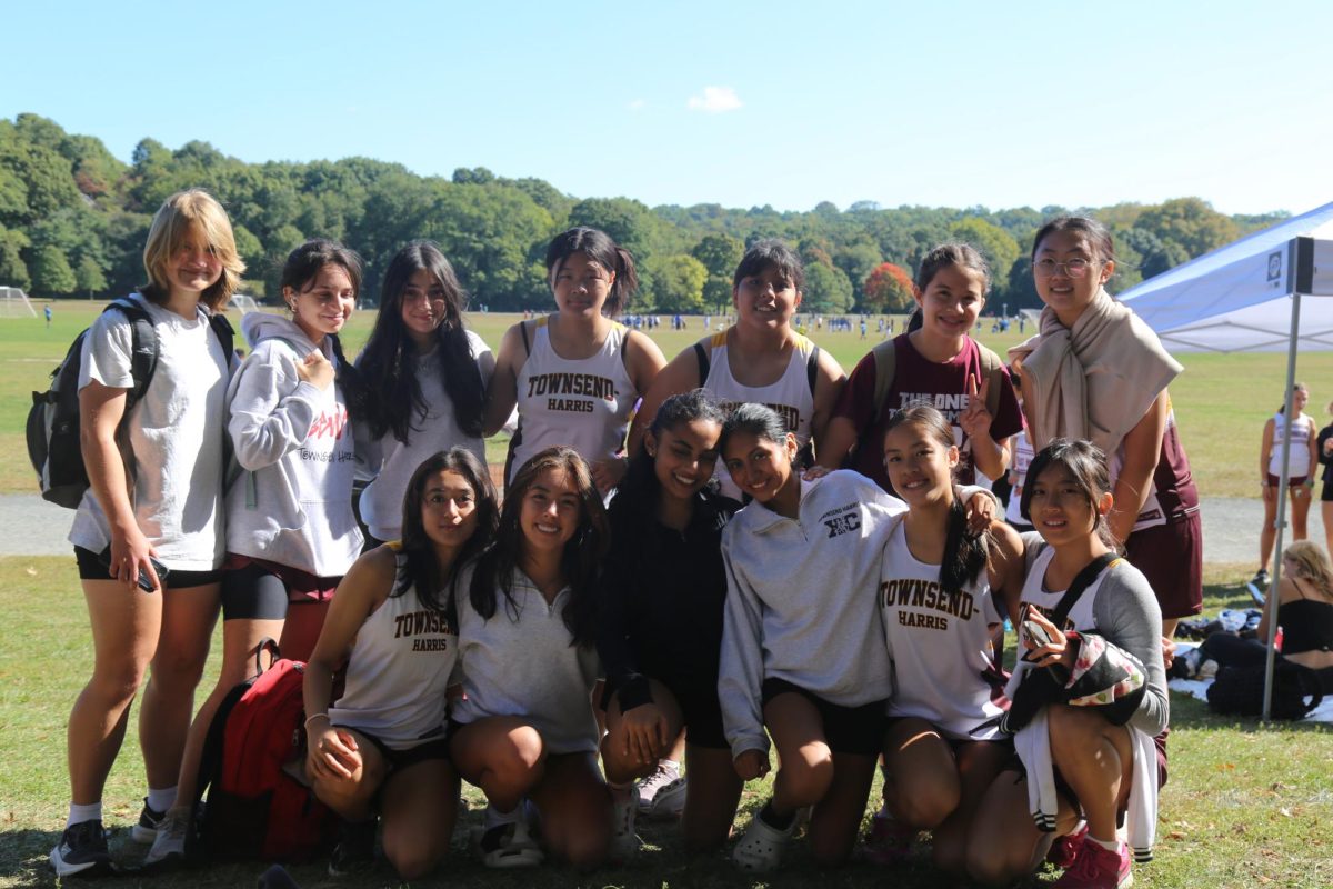 The Girls Cross Country Team at Van Cortlandt Park for the Marty Lewis Meet.