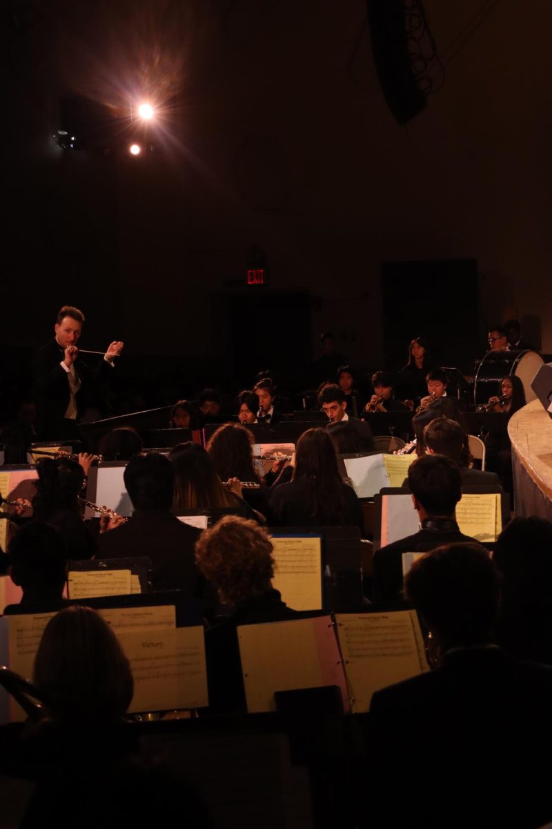 The band preforming at Founders Day