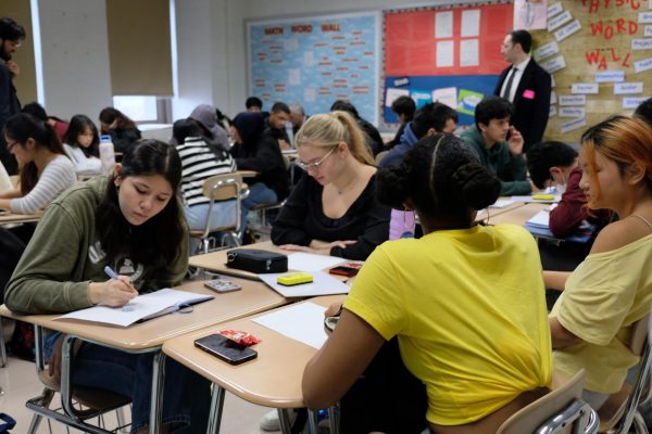 New day-based testing schedule overwhelms student.