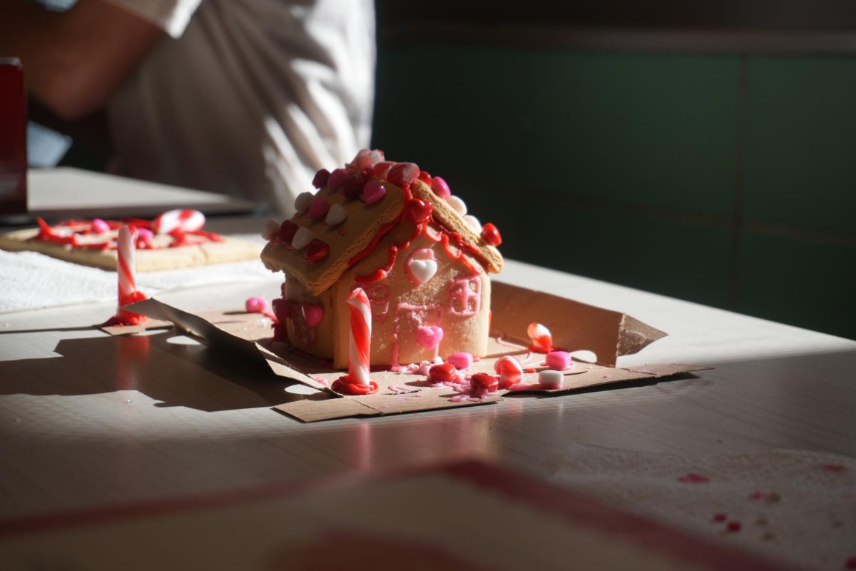 Gingerbread Houses being made by students