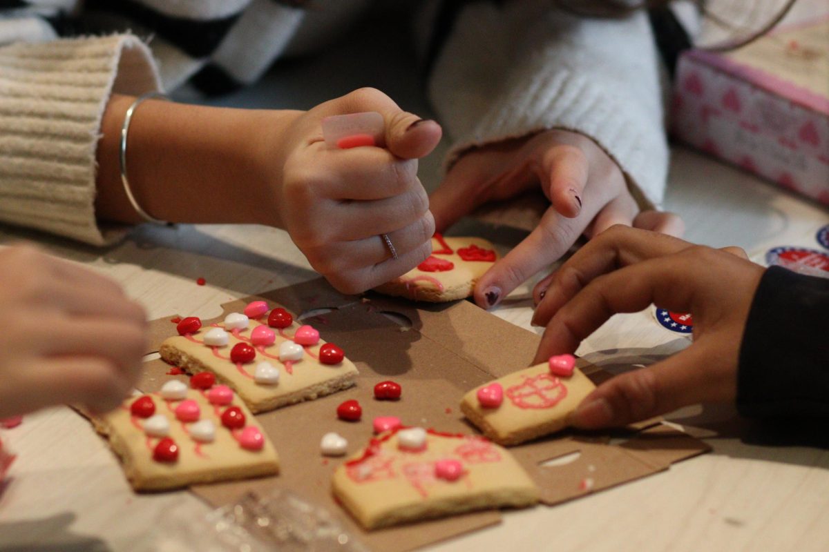 Gingerbread Houses being made by students