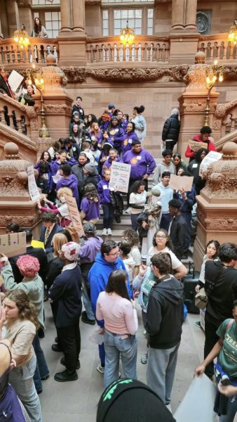 Students and teachers attending the "Youth Day of Action” in Albany