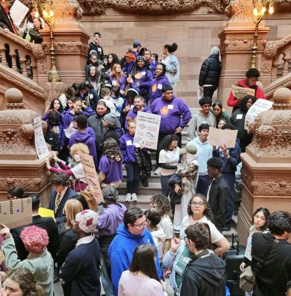 Students and teachers attending the "Youth Day of Action” in Albany