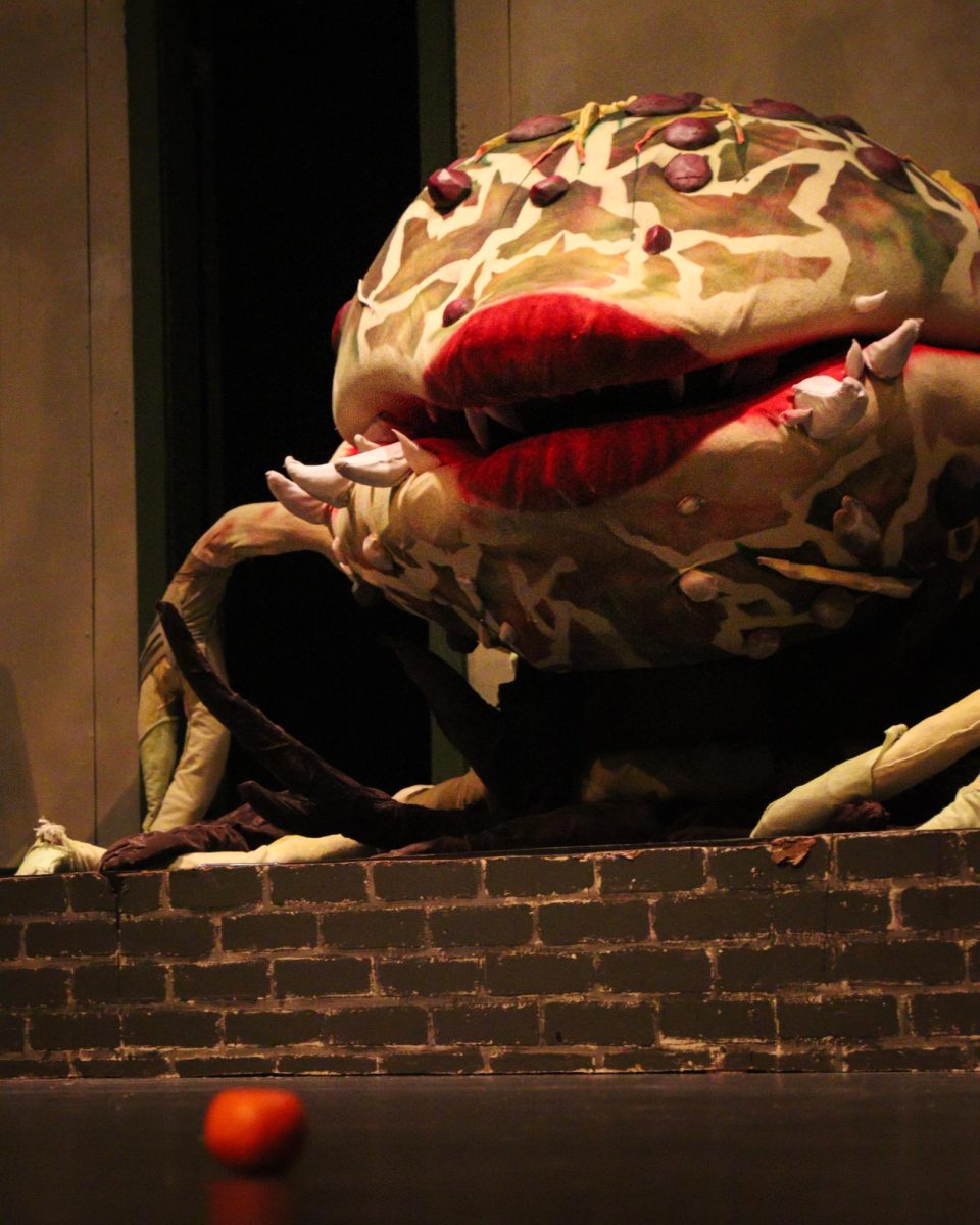 Audrey II, puppeteered by Mila Servania, and voiced by Luke Lopez