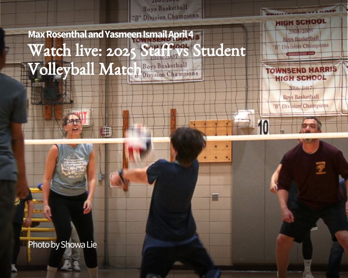 THHS Student VS Teacher Volleyball Match on April 4, with the teachers winning 3-2
