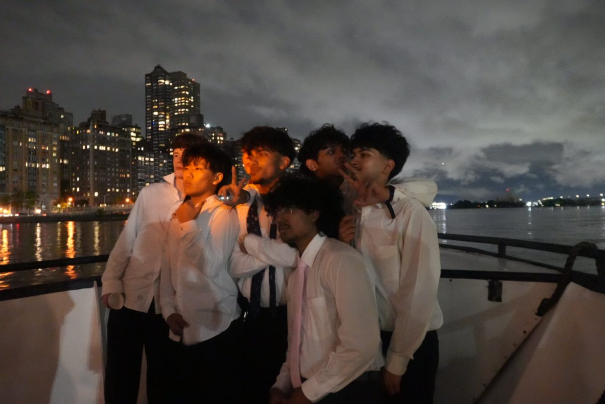 Students posing for a photo during Junior Banquet
