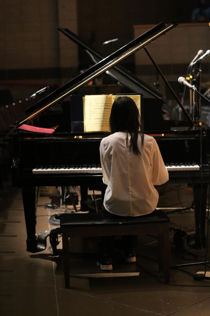 A piano performance during Spring Concert