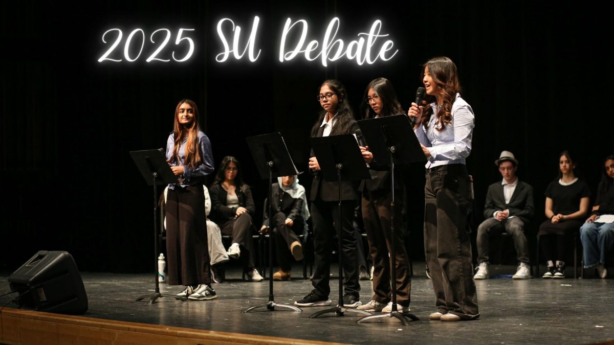 Freshman-Sophomore candidates during the Student Union debate