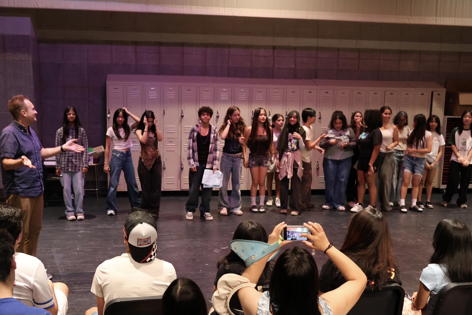 Students perform at the end of the Nightingale Summer Retreat.
