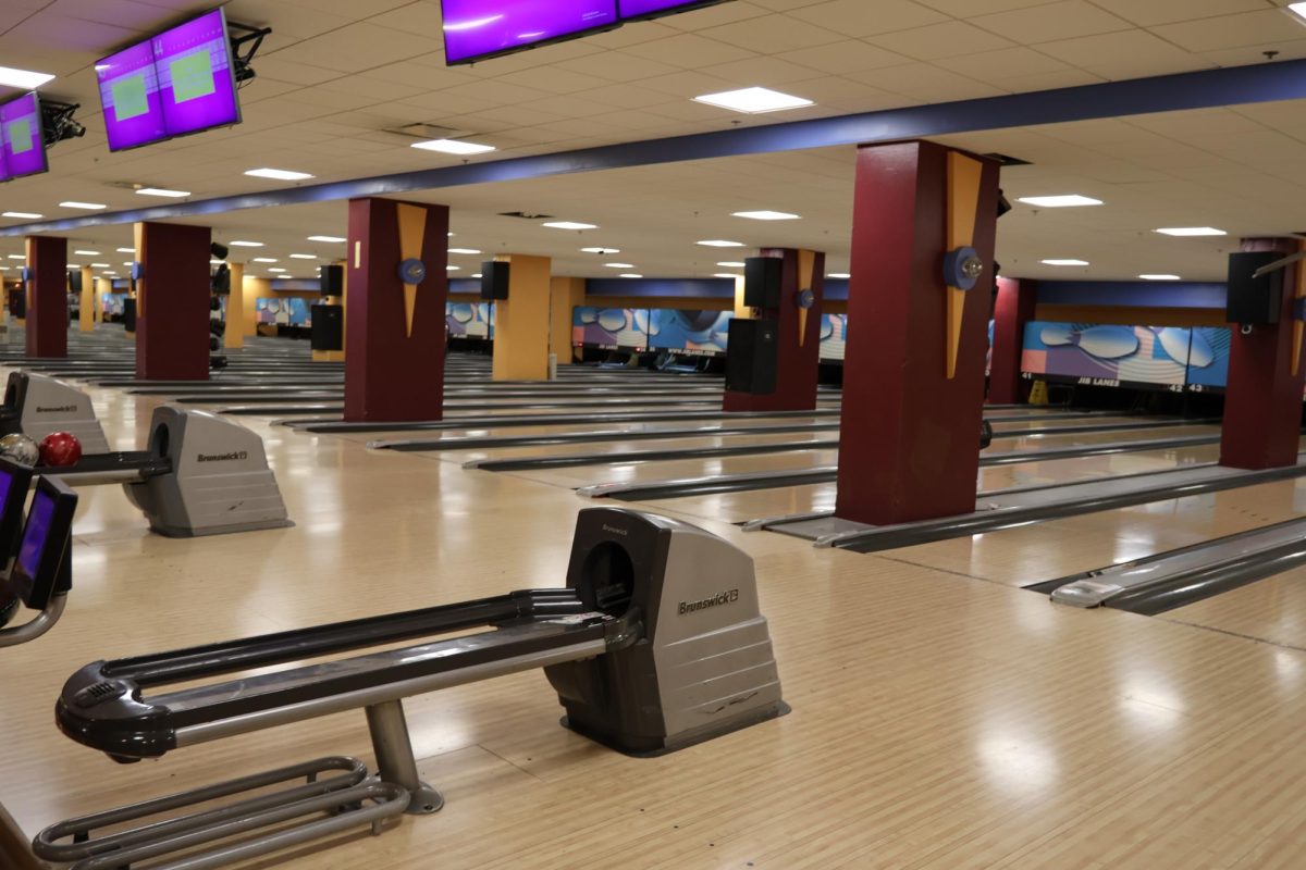 Jib Lanes (above) is where the boys varsity bowling team competed throughout the fall season. The team finished fourth in its division with a final record of four wins and six losses.