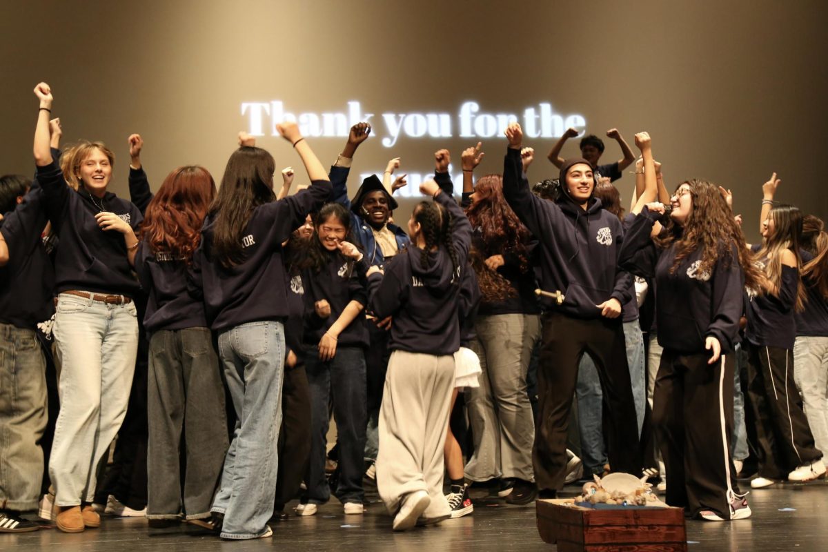 The Semores directors and cast celebrating at the end of their performance
