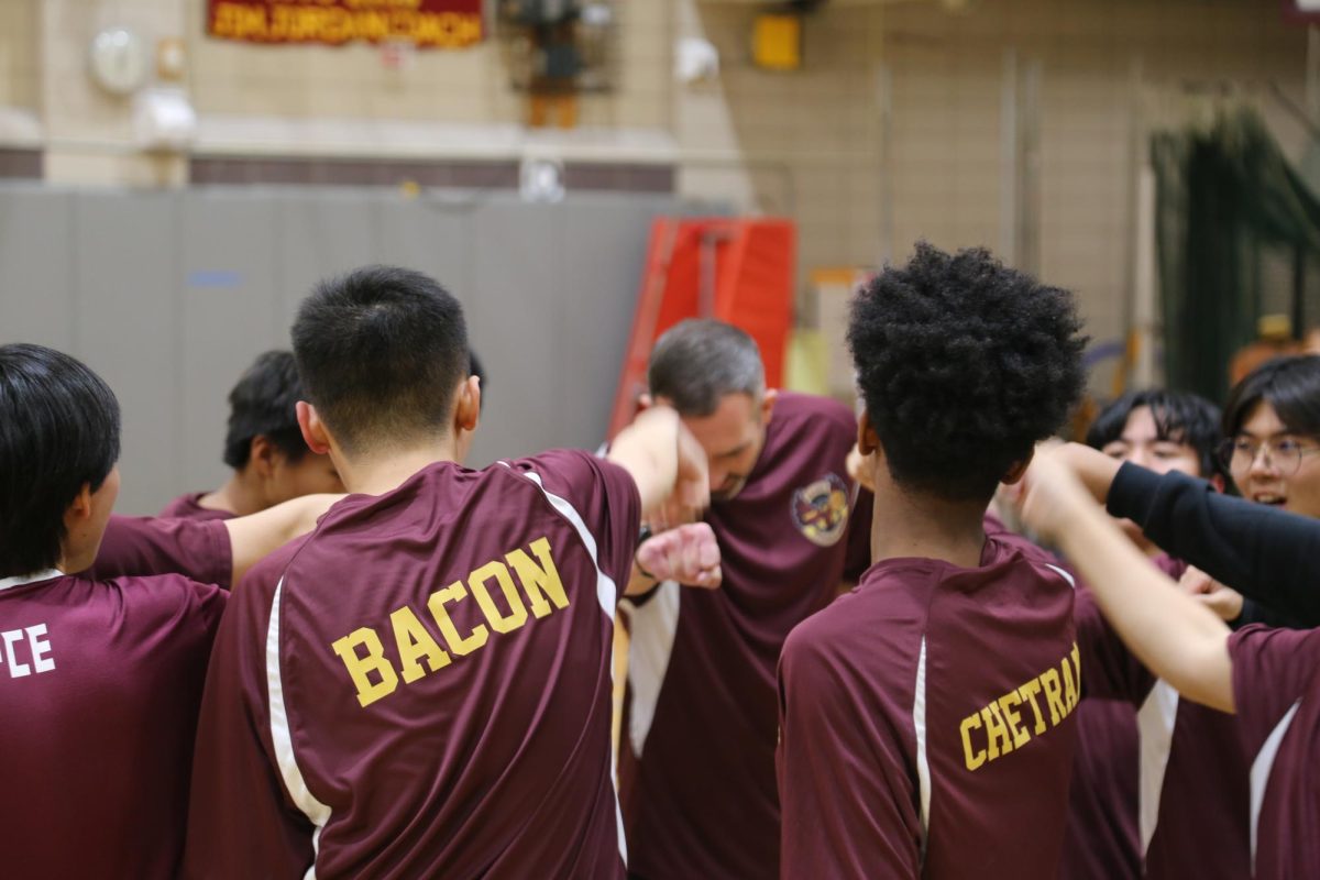 The boys varsity badminton team ended its season this fall in third place of the Queens division