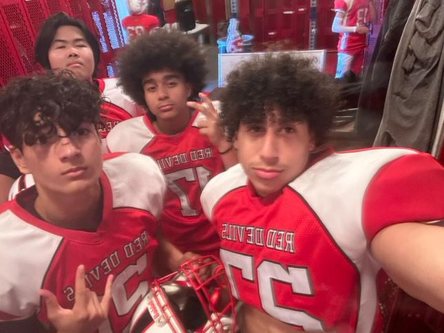 Last season, Townsend Harris alum Benjamin Shi and current seniors Kaden Franky, Dathan Cruz, and Joan Alba played for the Flushing Campus boys varsity football team as part of the PSAL All-Access program. For senior Hamza Hussain, this opportunity was meaningful because “it doesn't matter how [good you're at playing football], you can still play and be a part of a family, which is really beautiful.”