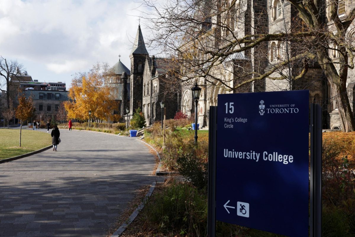 Students walk at the St. George campus of the University of Toronto, in Toronto, Canada, November 20, 2025. Through the new St. John's University partnership with THHS, sophomores and juniors will receive more opportunities to earn college credits that should be transferrable to the college they ultimately attend as undergraduates. REUTERS/Wa Lone