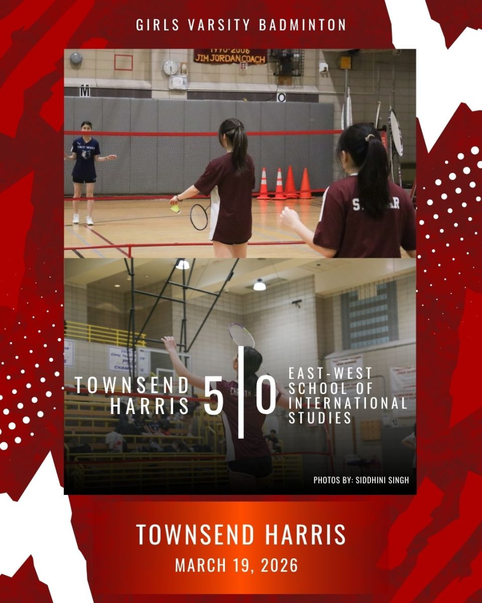 Girls varsity badminton wins 5-0 against East-West School of International Studies on March 19