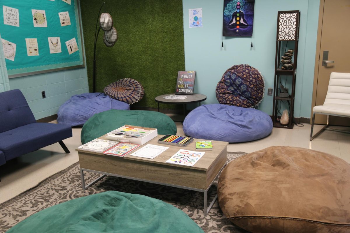 The Zen Den provides a calming space for students to engage in restorative conversations and community-building activities. Restorative justice consists of three tiers: building and strengthening relationships, responding to harm and conflict, and supporting reentry.  It is built upon the principles of empathy, respect, and accountability to foster community and emphasizes effective dialogue.