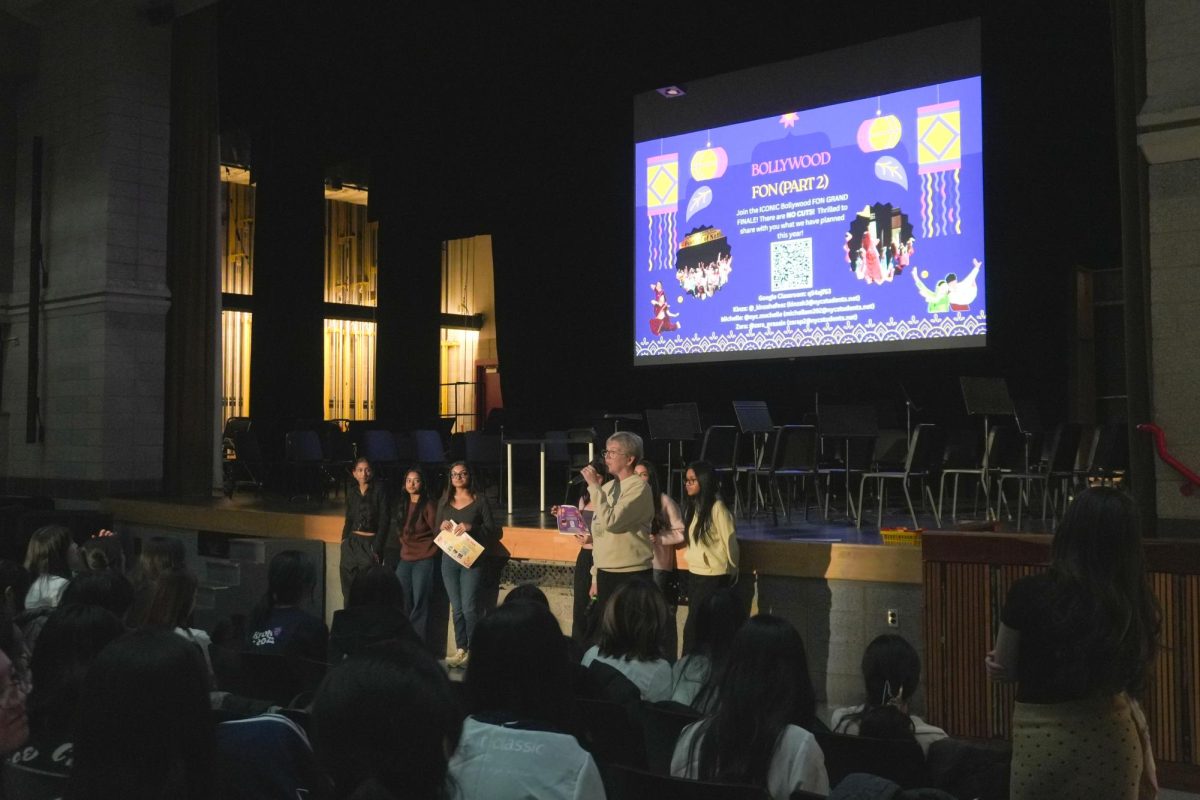 Ms. Fee introducing Bollywood FON Part 2 at the FON 2025 kickoff event this past December. 
