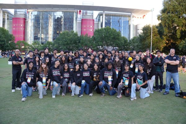 The THHS Robotics team, the Steel Hawks, competed at Worlds after winning the Engineering Inspiration Award