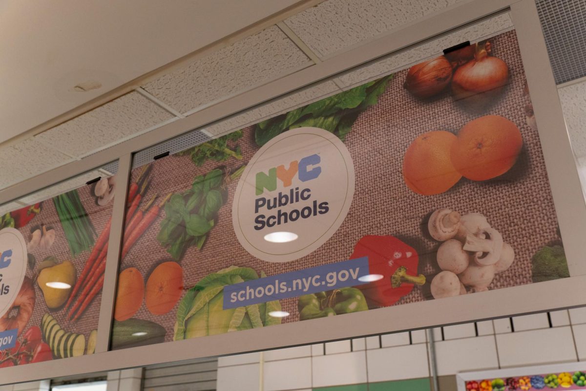 A sign in the new grad and go lunch system.